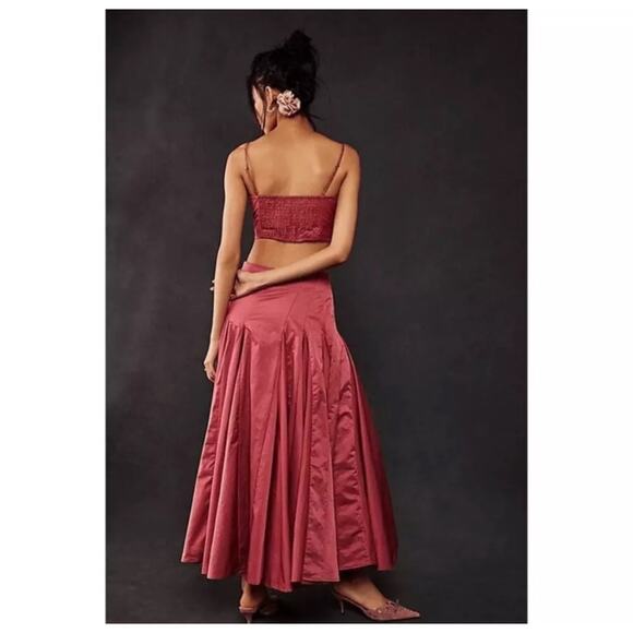 NWT Free People Mya 2 Piece Fushia Set Size 4 - Picture 2 of 8